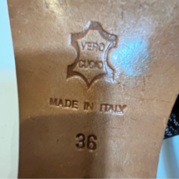 Emanuela Caruso Capri Women’s Sandals Size US 6 Crystal Flowers Made In Italy - Picture 9 of 10